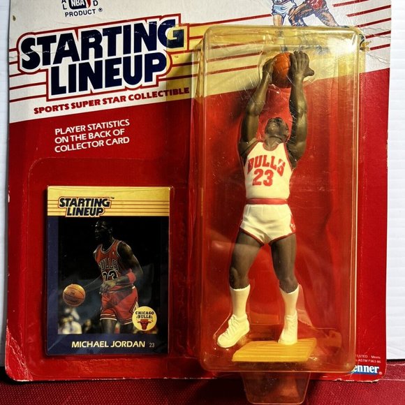 1988 KENNER STARTING LINEUP SLU MICHAEL JORDAN ROOKIE ACTION FIGURE SEALED +Card - Picture 2 of 5
